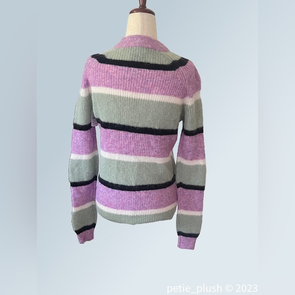 Veda UO- NWOT -Striped Wool Smock Sweater -  Size: Small - Picture 5 of 6